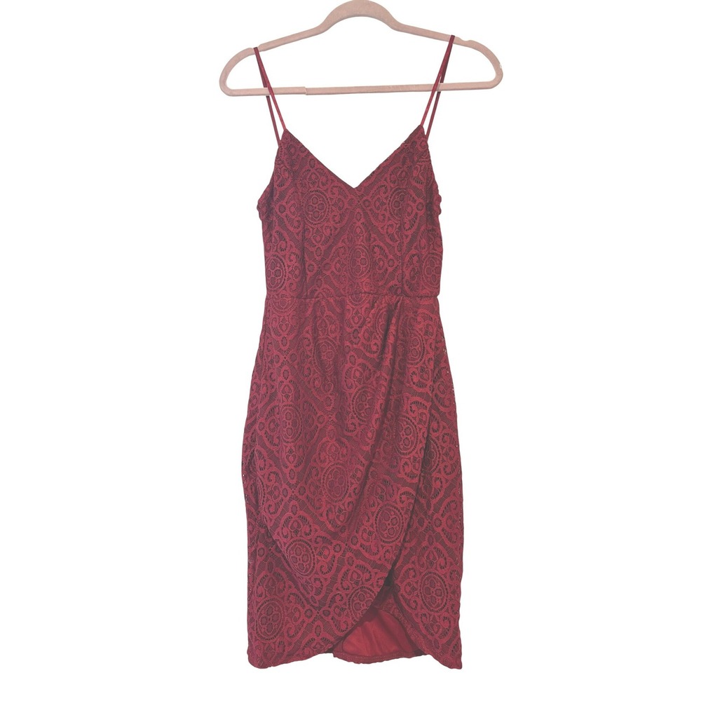 Lulu's dress sz S all lace lined adjustable straps formal cocktails party J
